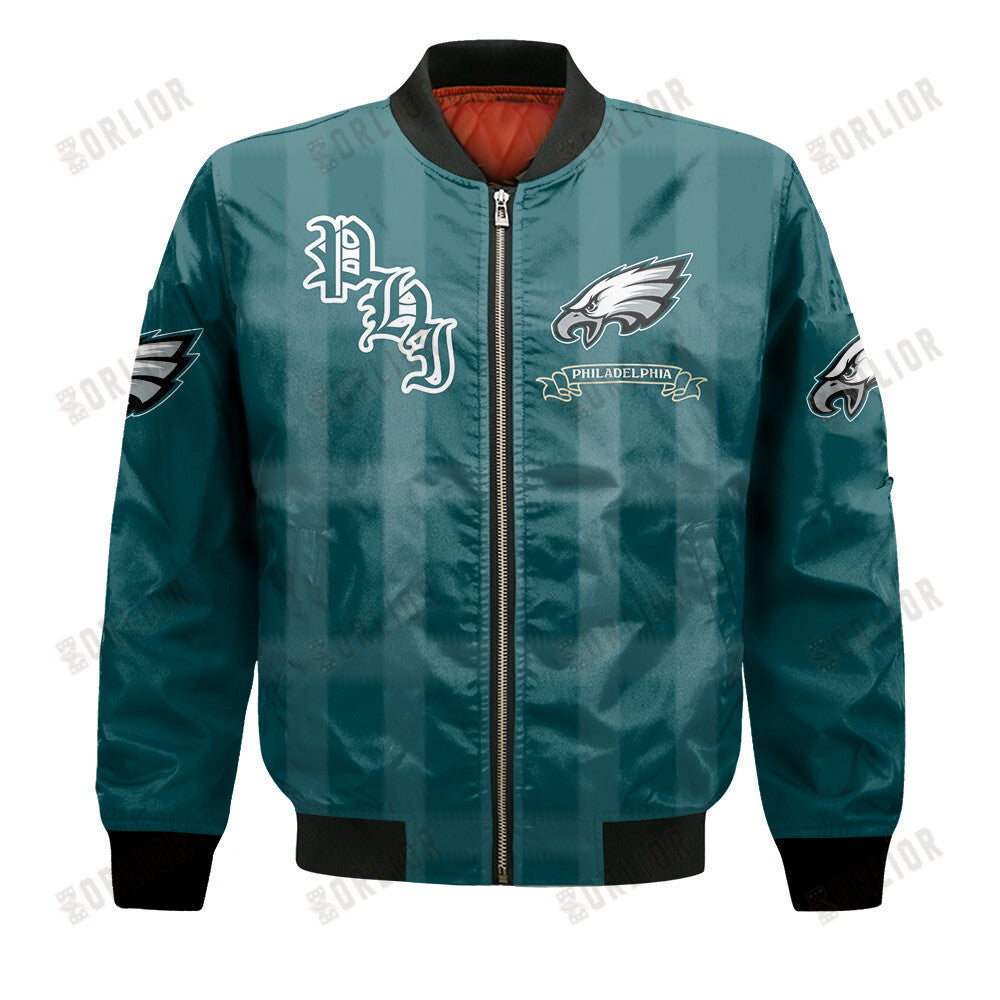 Philadelphia Eagles Football Team 2024 - 25 Unforgettable Memories Bomber Jacket