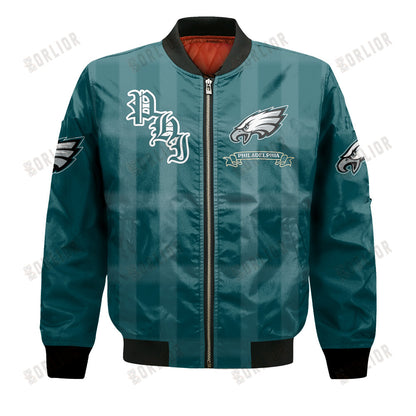 Philadelphia Eagles Football Team 2024 - 25 Unforgettable Memories Bomber Jacket