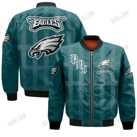 Philadelphia Eagles Football Team 2024 - 25 Unforgettable Memories Bomber Jacket