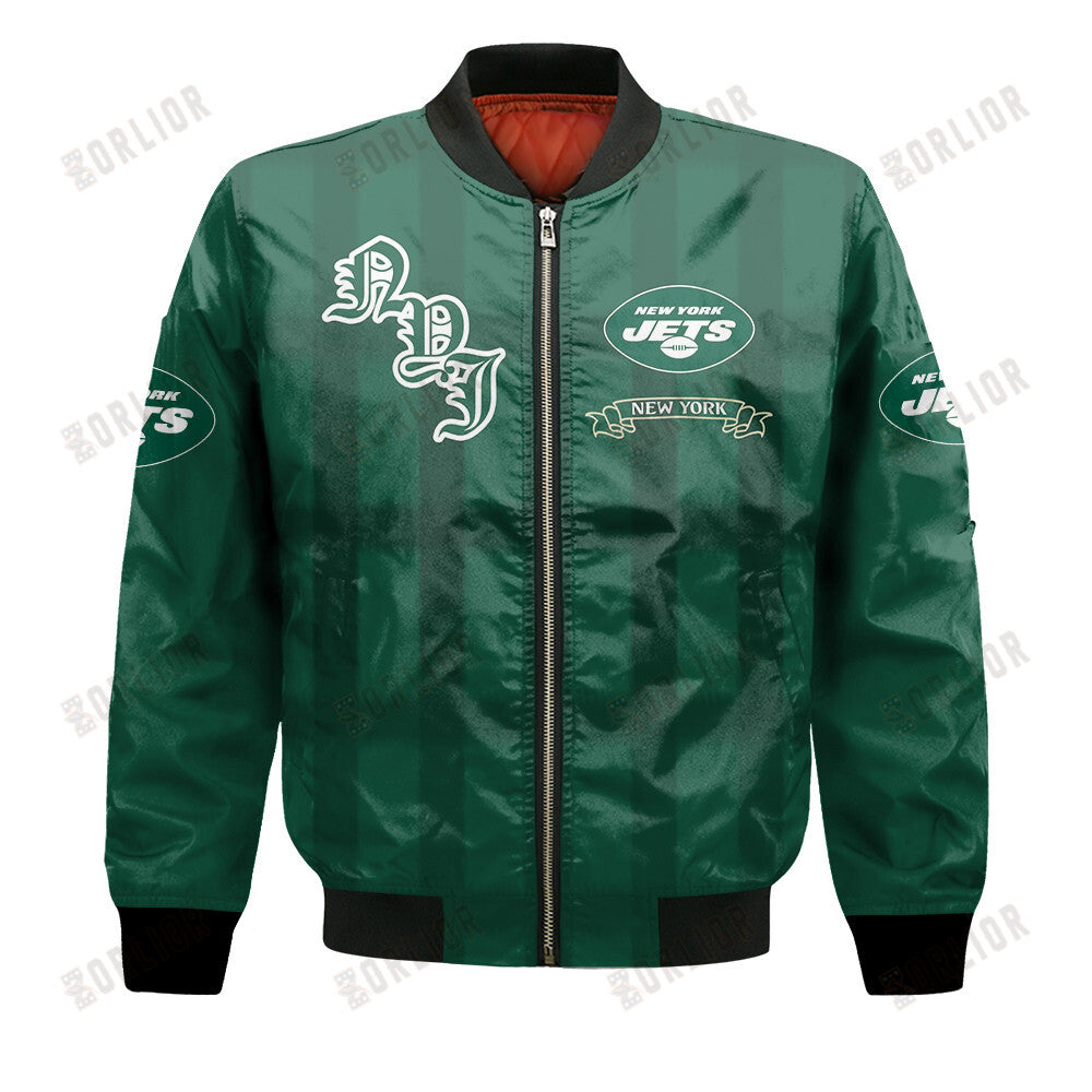 New York Jets Football Team 2024 - 25 Unforgettable Memories Bomber Jacket