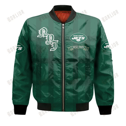 New York Jets Football Team 2024 - 25 Unforgettable Memories Bomber Jacket