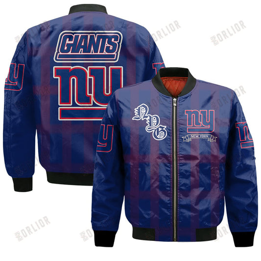 New York Giants Football Team 2024 - 25 Unforgettable Memories Bomber Jacket