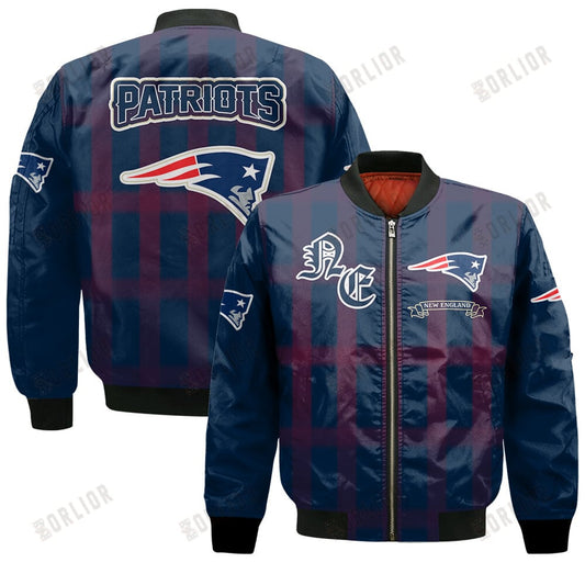New England Patriots Football Team 2024 - 25 Unforgettable Memories Bomber Jacket