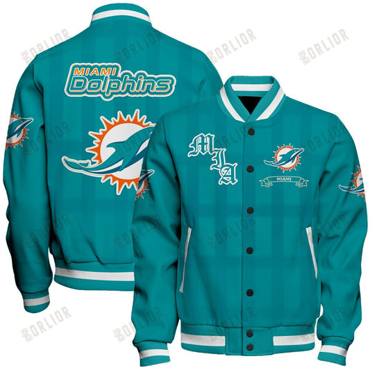 Miami Dolphins Football Team 2024 - 25 Unforgettable Memories Unisex Varsity Jacket