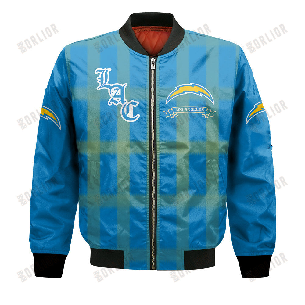 Los Angeles Chargers Football Team 2024 - 25 Unforgettable Memories Bomber Jacket
