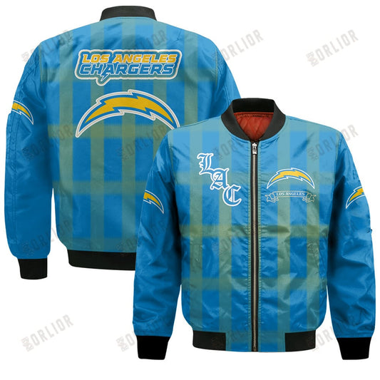 Los Angeles Chargers Football Team 2024 - 25 Unforgettable Memories Bomber Jacket