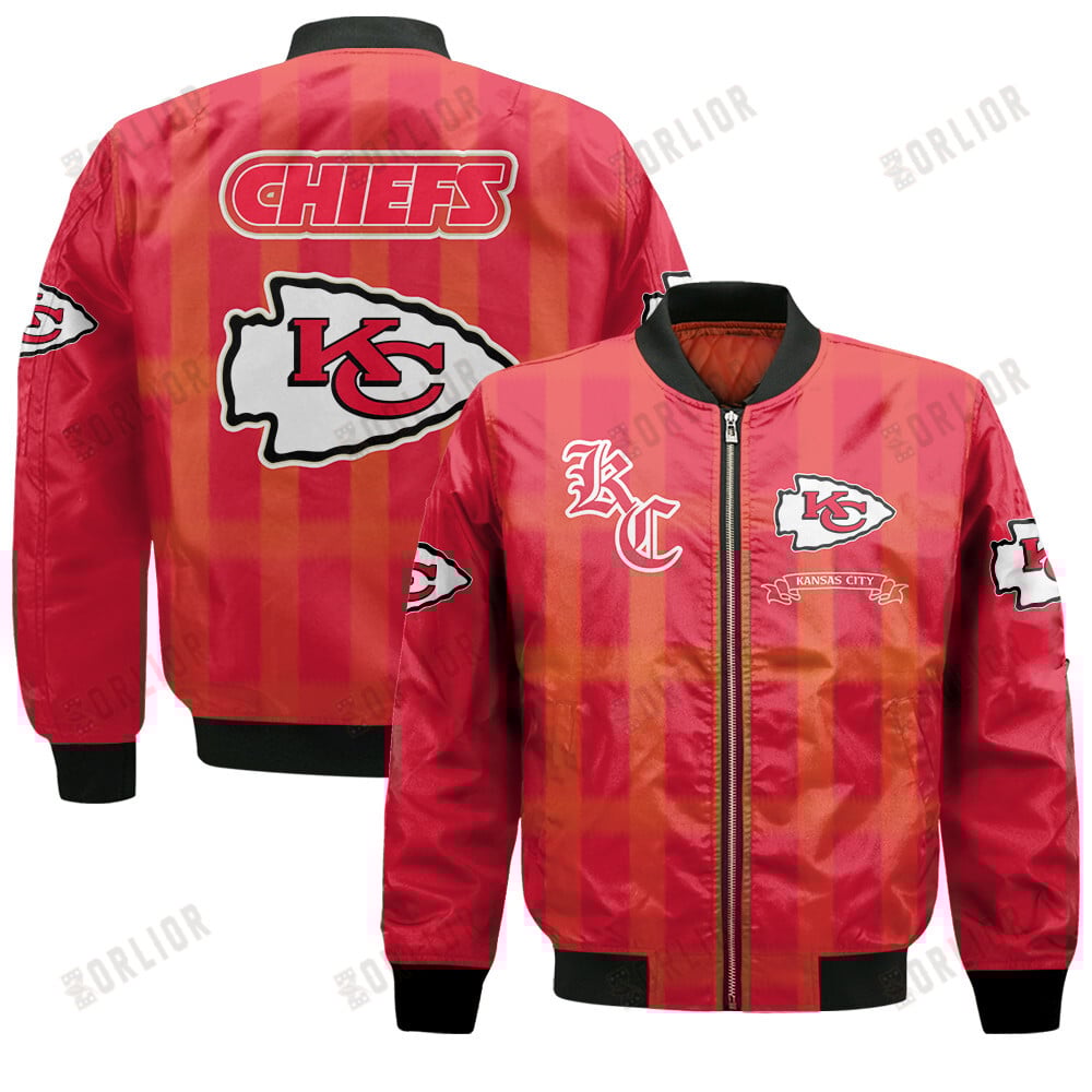 Kansas City Chiefs Football Team 2024 - 25 Unforgettable Memories Bomber Jacket