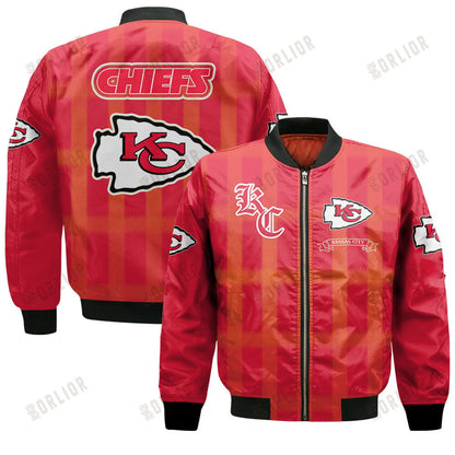 Kansas City Chiefs Football Team 2024 - 25 Unforgettable Memories Bomber Jacket