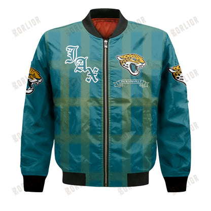 Jacksonville Jaguars Football Team 2024 - 25 Unforgettable Memories Bomber Jacket