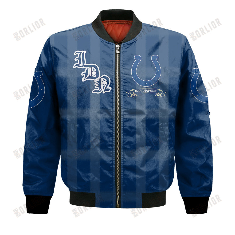 Indianapolis Colts Football Team 2024 - 25 Unforgettable Memories Bomber Jacket