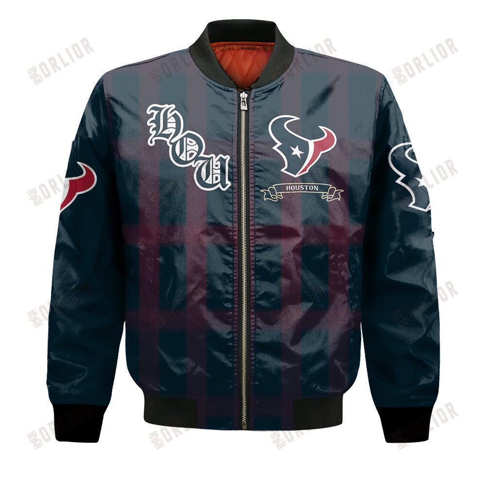 Houston Texans Football Team 2024 - 25 Unforgettable Memories Bomber Jacket