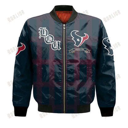 Houston Texans Football Team 2024 - 25 Unforgettable Memories Bomber Jacket