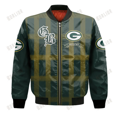 Green Bay Packers Football Team 2024 - 25 Unforgettable Memories Bomber Jacket