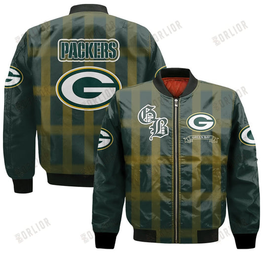 Green Bay Packers Football Team 2024 - 25 Unforgettable Memories Bomber Jacket
