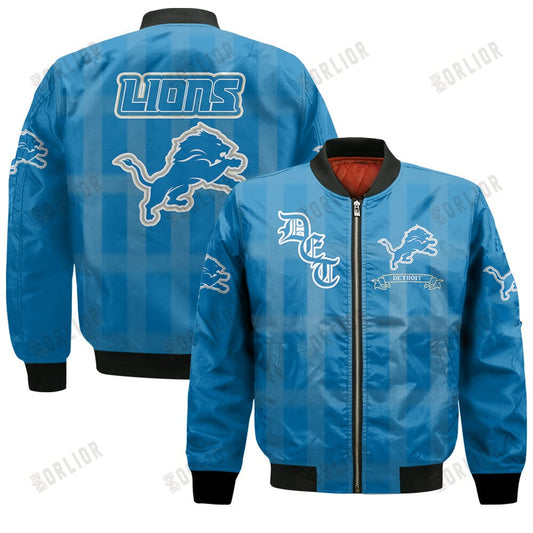 Detroit Lions Football Team 2024 - 25 Unforgettable Memories Bomber Jacket