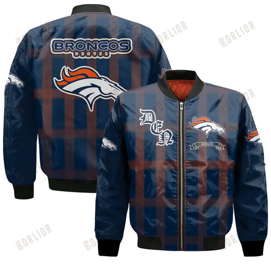 Denver Broncos Football Team 2024 - 25 Unforgettable Memories Bomber Jacket