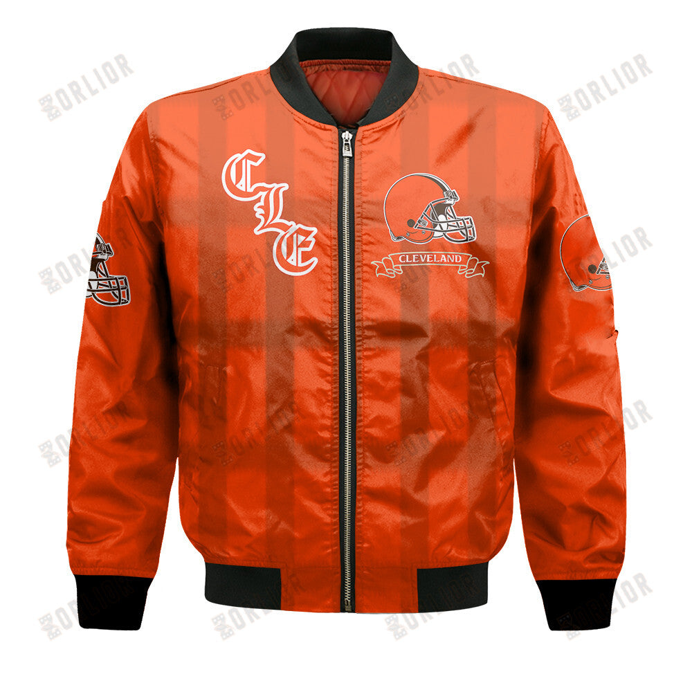 Cleveland Browns Football Team 2024 - 25 Unforgettable Memories Bomber Jacket