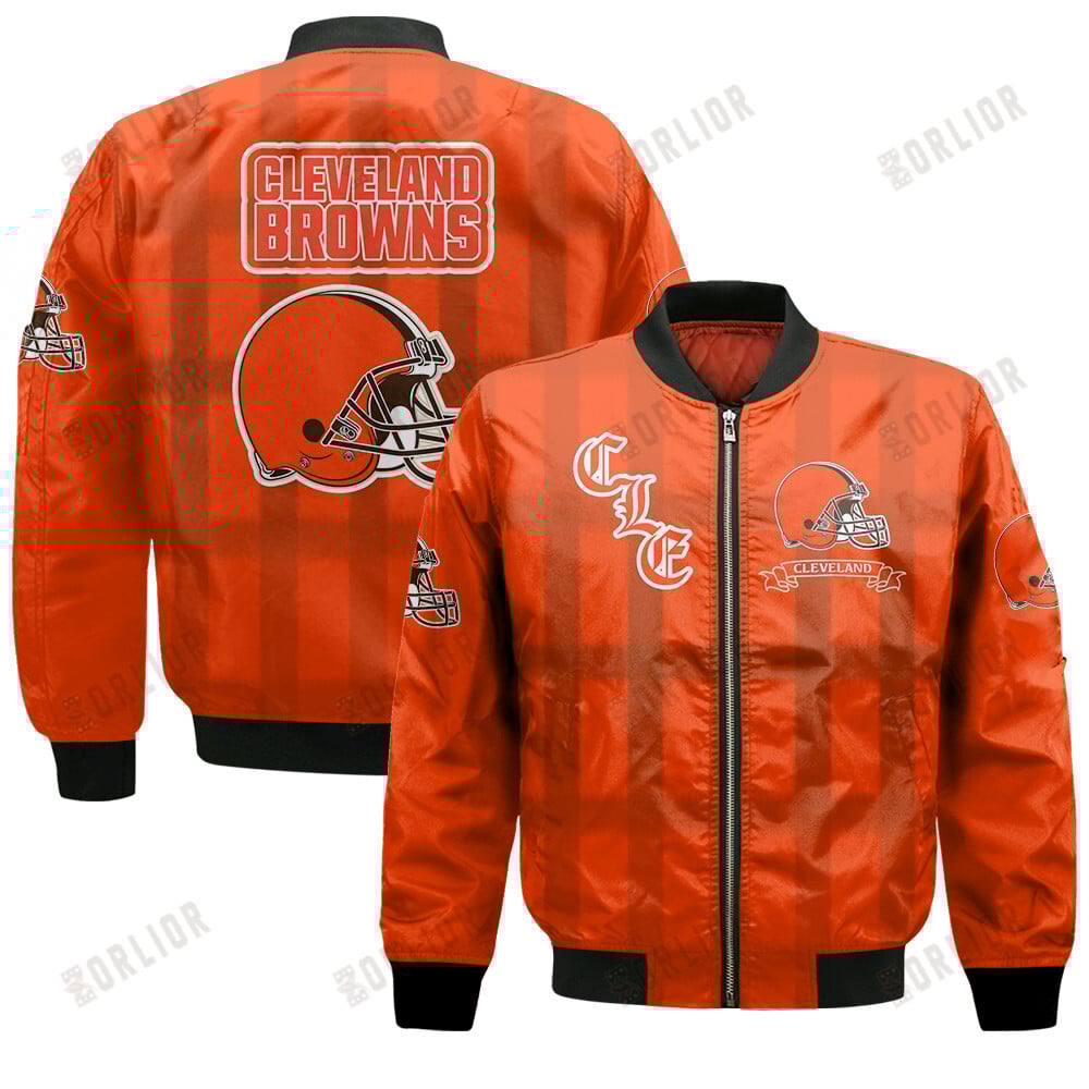 Cleveland Browns Football Team 2024 - 25 Unforgettable Memories Bomber Jacket