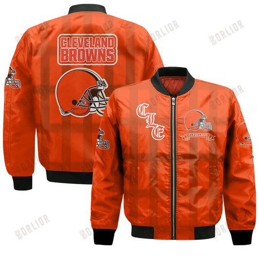 Cleveland Browns Football Team 2024 - 25 Unforgettable Memories Bomber Jacket