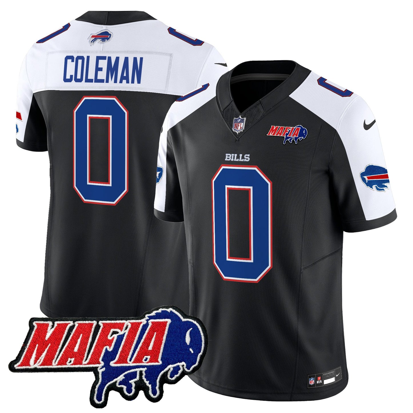 Buffalo Bills 2024 Bills Mafia Patch Vapor Limited Jersey - All Stitched