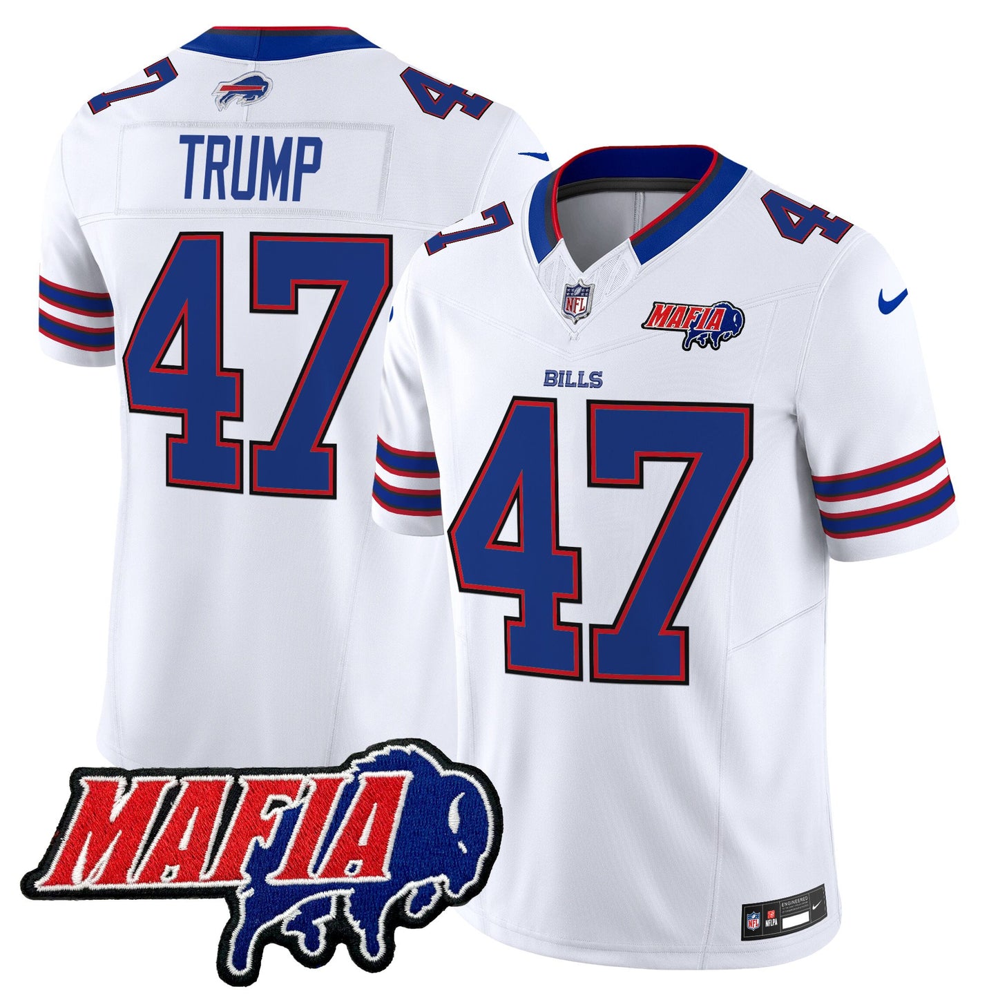 Buffalo Bills 2024 Bills Mafia Patch Vapor Limited Jersey - All Stitched