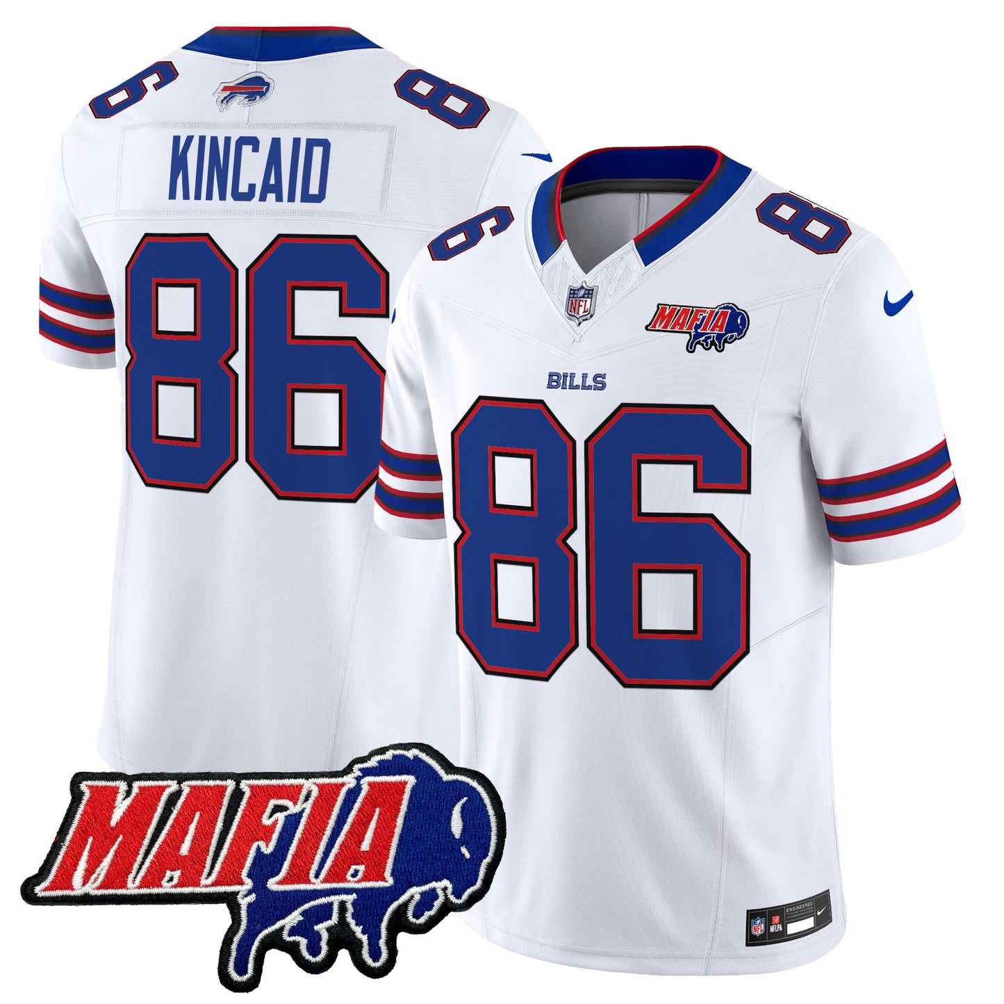 Buffalo Bills 2024 Bills Mafia Patch Vapor Limited Jersey - All Stitched