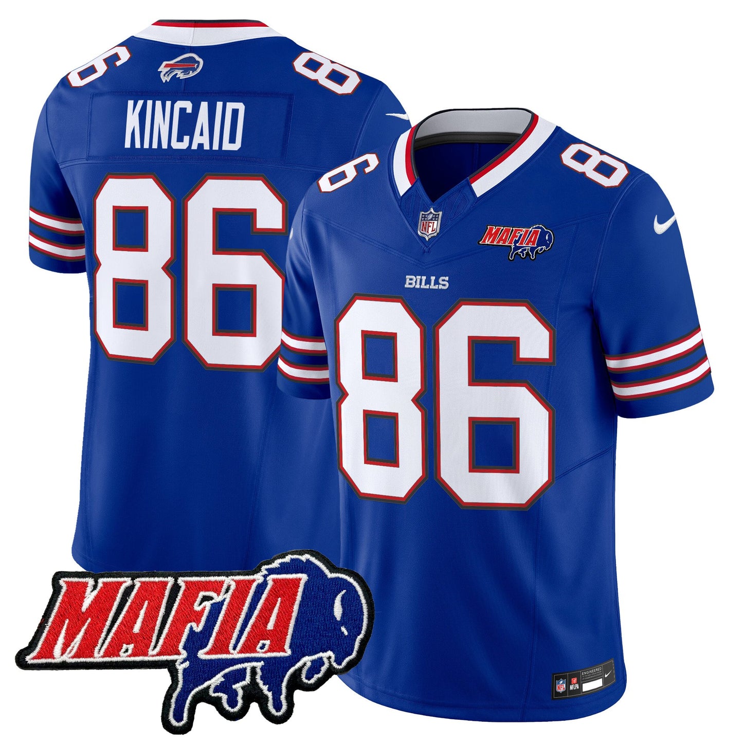 Buffalo Bills 2024 Bills Mafia Patch Vapor Limited Jersey - All Stitched