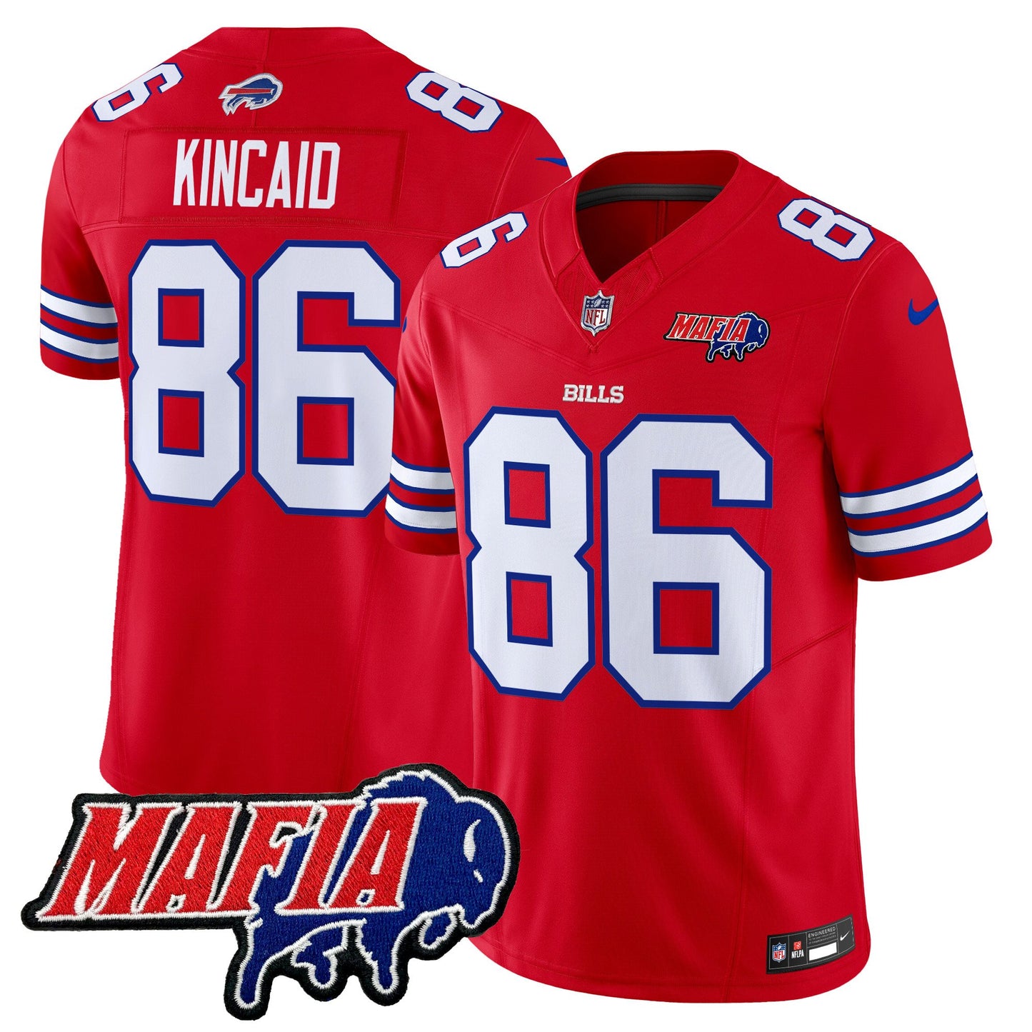 Buffalo Bills 2024 Bills Mafia Patch Vapor Limited Jersey - All Stitched