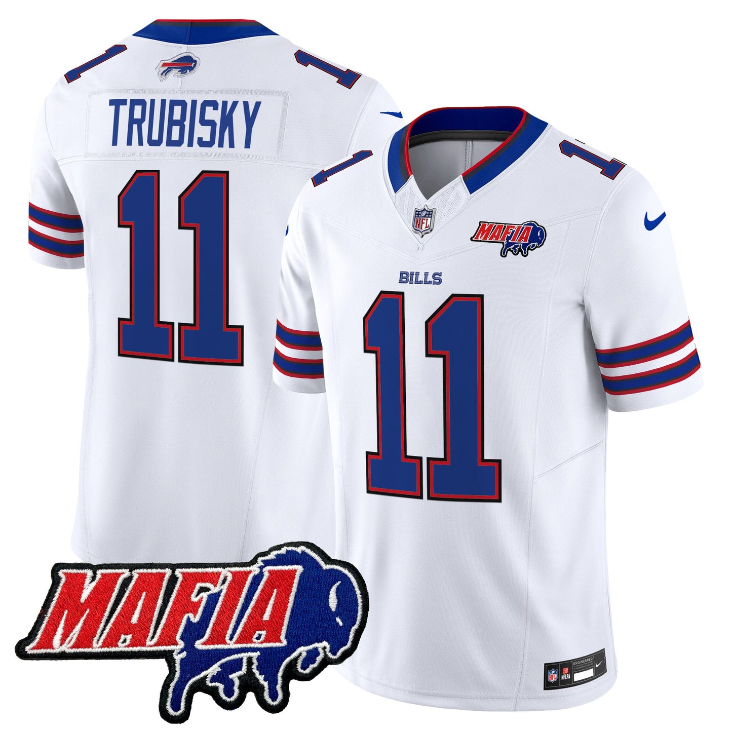 Buffalo Bills 2024 Bills Mafia Patch Vapor Limited Jersey - All Stitched