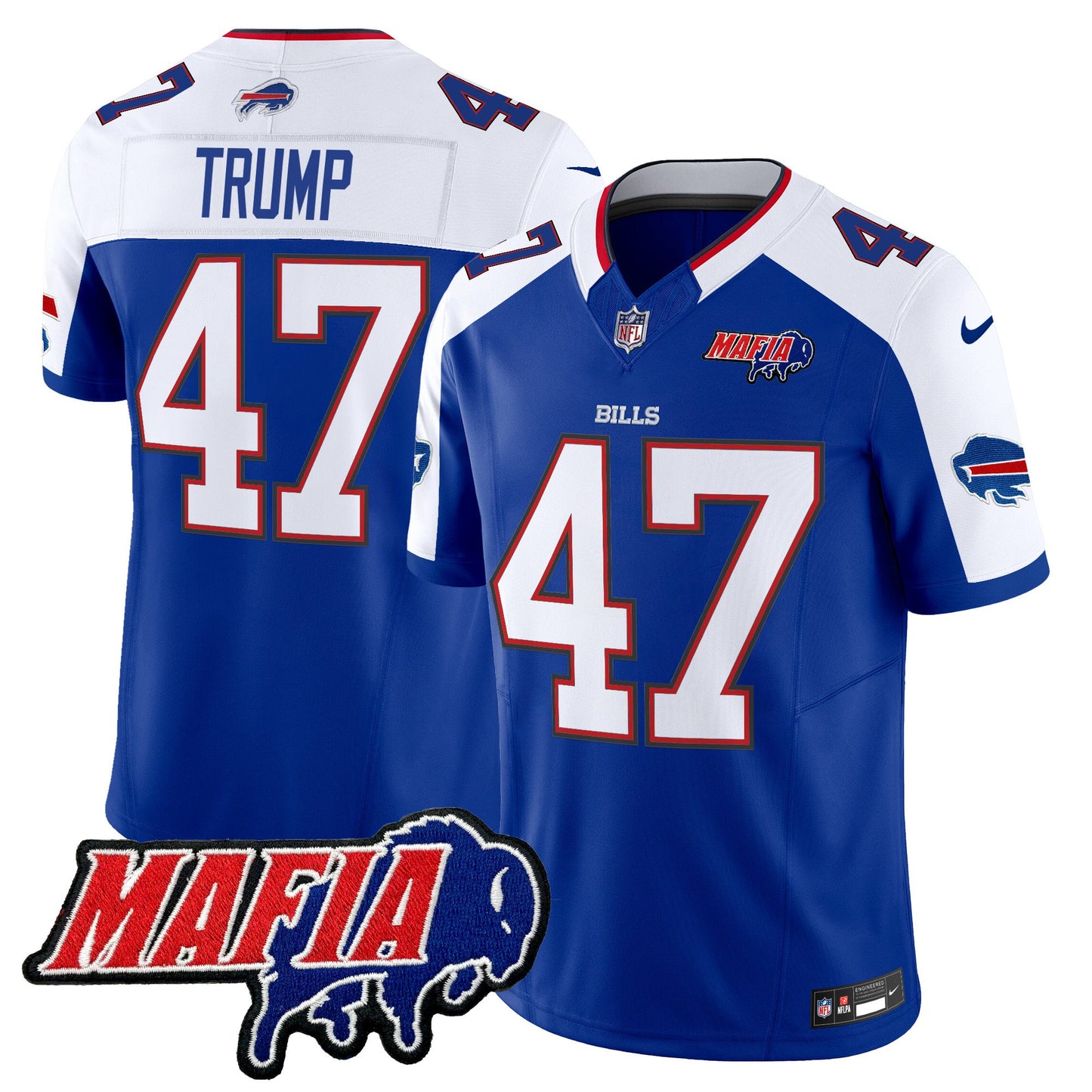 Buffalo Bills 2024 Bills Mafia Patch Vapor Limited Jersey - All Stitched