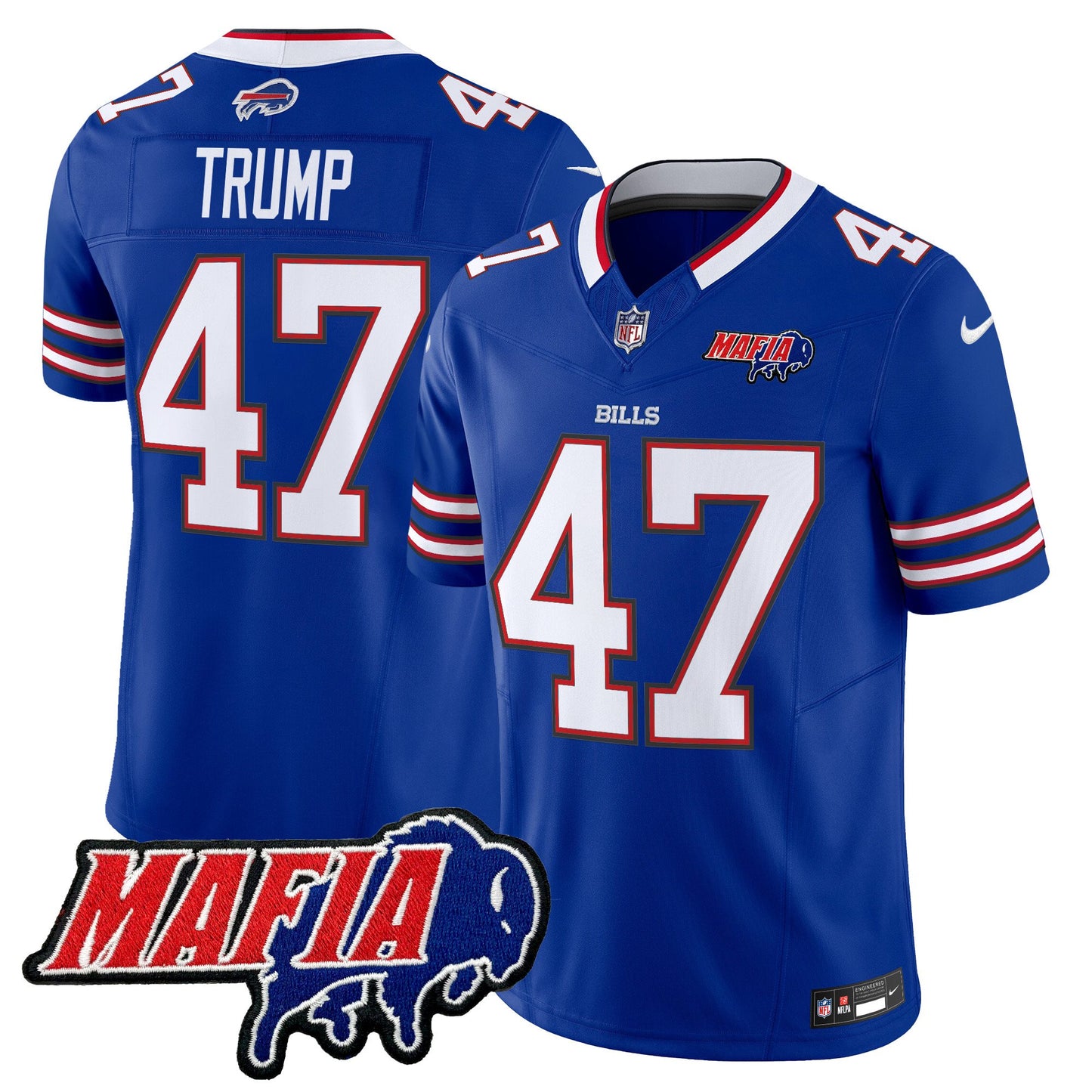 Buffalo Bills 2024 Bills Mafia Patch Vapor Limited Jersey - All Stitched