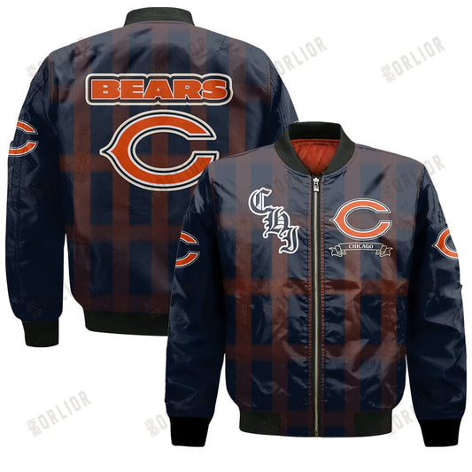 Chicago Bears Football Team 2024 - 25 Unforgettable Memories Bomber Jacket