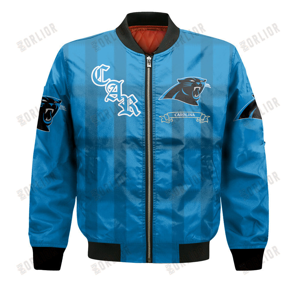Carolina Panthers Football Team 2024 - 25 Unforgettable Memories Bomber Jacket