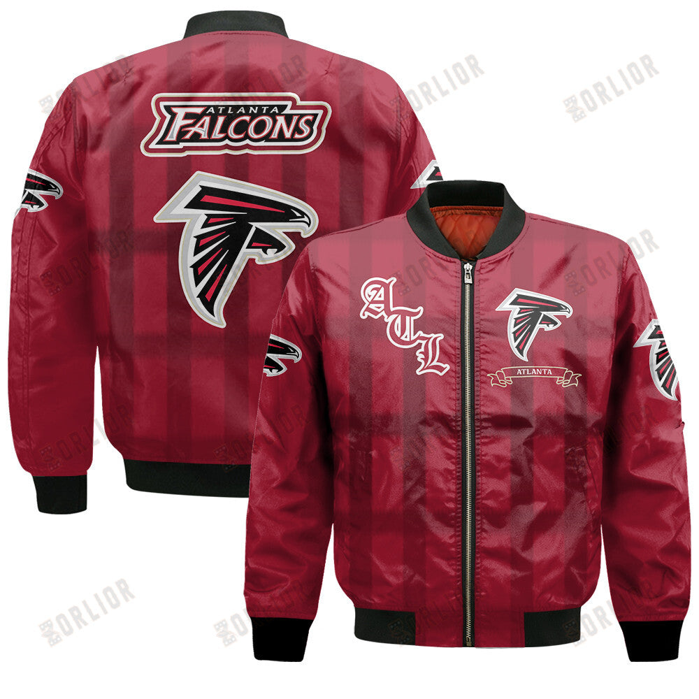 Atlanta Falcons Football Team 2024 - 25 Unforgettable Memories Bomber Jacket