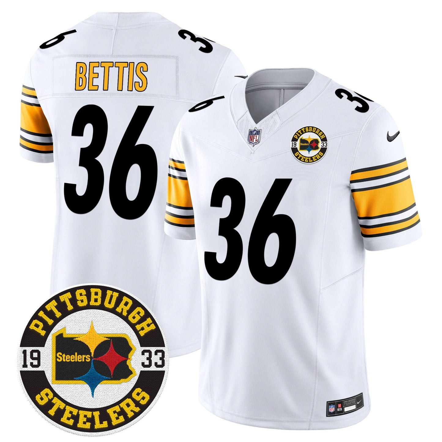 Steelers 2024 Vapor Limited Jersey - Est 1933 Patch - All Stitched