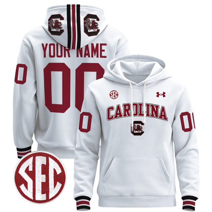 South Carolina Gamecocks 1980 Throwback Custom Pullover Hoodie V2