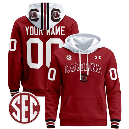 South Carolina Gamecocks 1980 Throwback Custom Pullover Hoodie V2