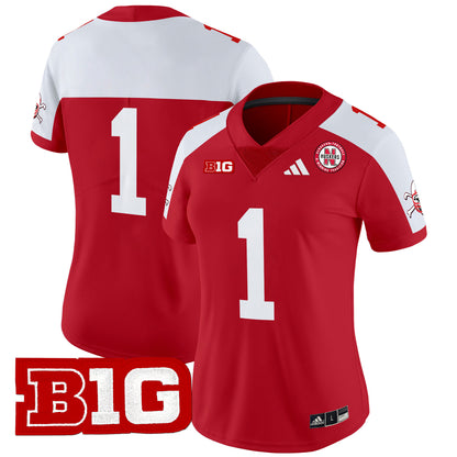 Women's Nebraska Cornhuskers 2024 Vapor Limited Jersey V2 - All Stitched