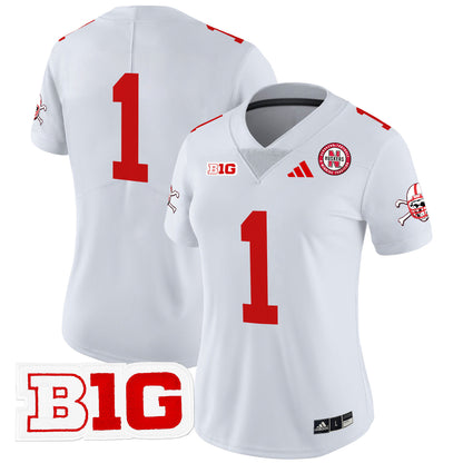 Women's Nebraska Cornhuskers 2024 Vapor Limited Jersey V2 - All Stitched