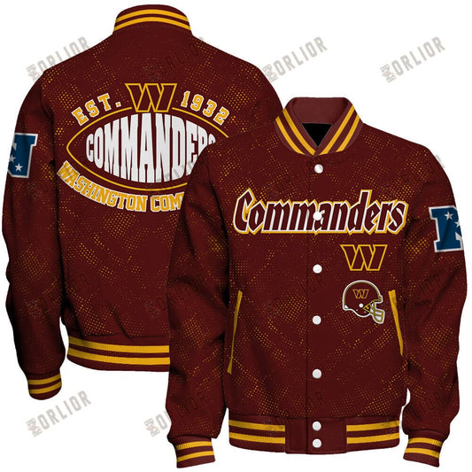 Washington Commanders Football Team 2024 - 25 Continue Writing The Dream Unisex Varsity Jacket