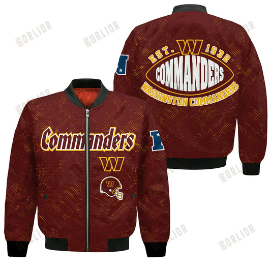 Washington Commanders Football Team 2024 - 25 Continue Writing The Dream Bomber Jacket