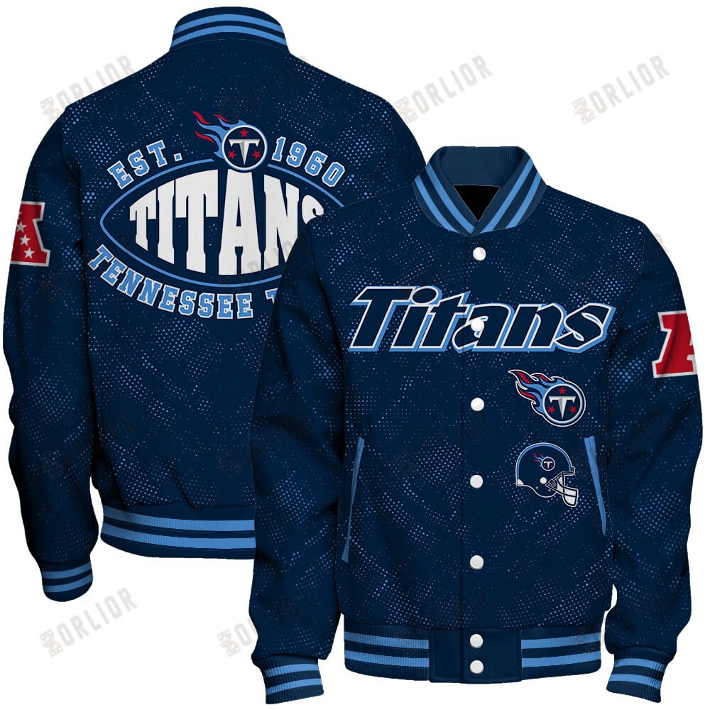 Tennessee Titans Football Team 2024 - 25 Continue Writing The Dream Unisex Varsity Jacket