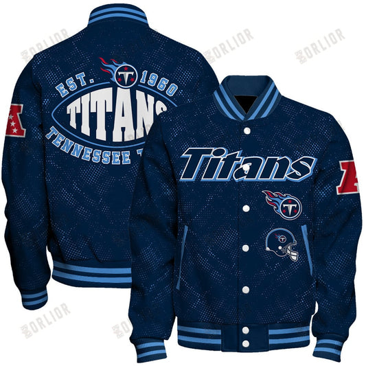 Tennessee Titans Football Team 2024 - 25 Continue Writing The Dream Unisex Varsity Jacket