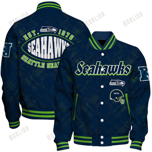 Seattle Seahawks Football Team 2024 - 25 Continue Writing The Dream Unisex Varsity Jacket