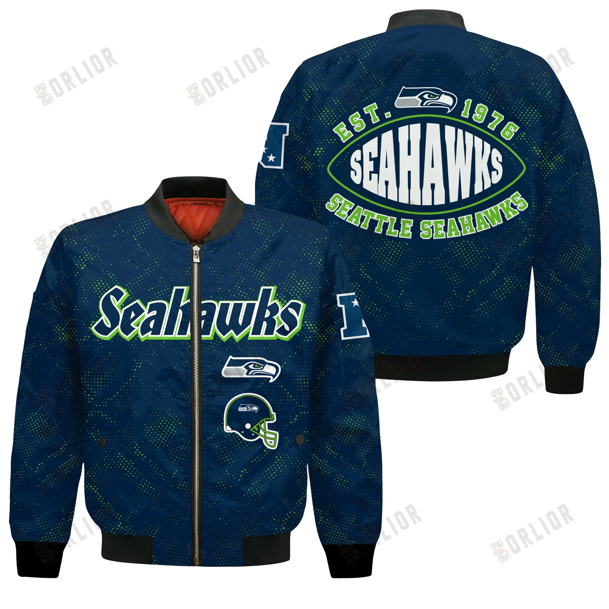 Seattle Seahawks Football Team 2024 - 25 Continue Writing The Dream Bomber Jacket