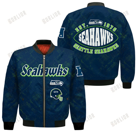 Seattle Seahawks Football Team 2024 - 25 Continue Writing The Dream Bomber Jacket