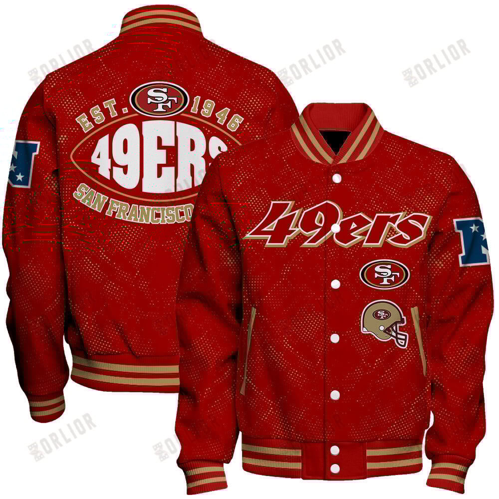San Francisco 49ers Football Team 2024 - 25 Continue Writing The Dream Unisex Varsity Jacket