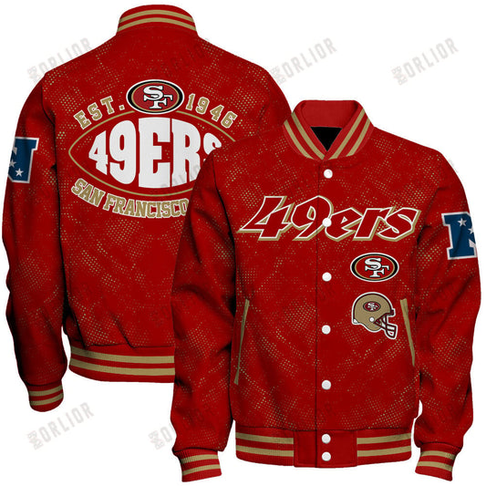 San Francisco 49ers Football Team 2024 - 25 Continue Writing The Dream Unisex Varsity Jacket