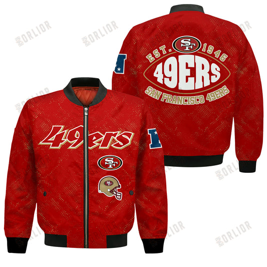 San Francisco 49ers Football Team 2024 - 25 Continue Writing The Dream Bomber Jacket