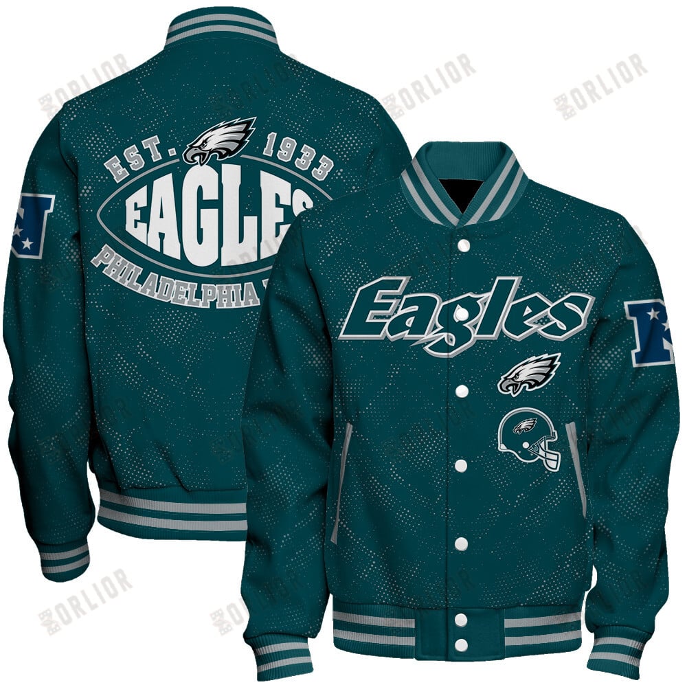 Philadelphia Eagles Football Team 2024 - 25 Continue Writing The Dream Unisex Varsity Jacket